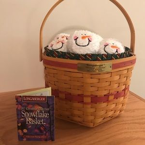 1997 Christmas Snowflake Longaberger basket